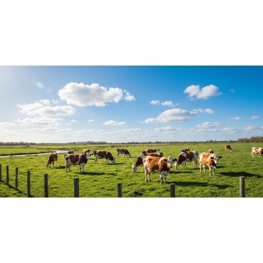Cattle in a pasture during a guided phone scan